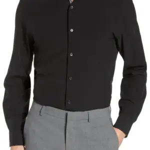 Long Sleeve Dress Shirt Black