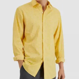 Long Sleeve Dress Shirt Yellow