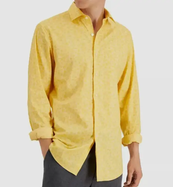 Long Sleeve Dress Shirt Yellow